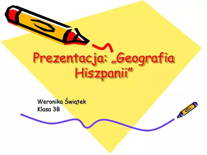 prezentacja geografia hiszpanii