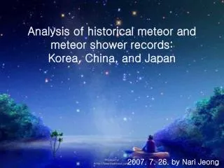 Analysis of historical meteor and meteor shower records: Korea, China, and Japan