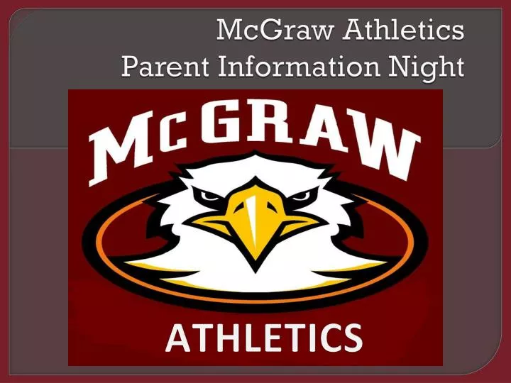 mcgraw athletics parent information night
