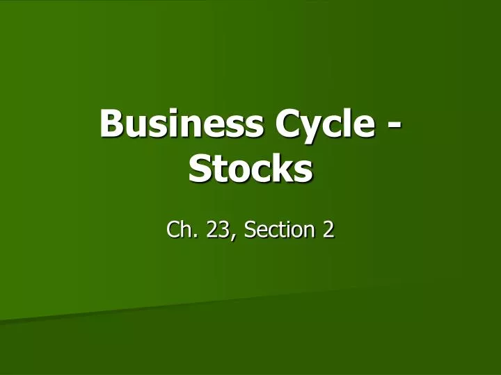 business cycle stocks