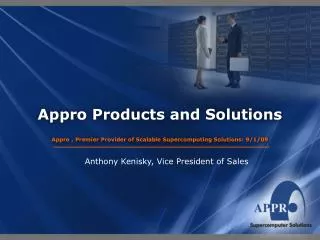 Appro Products and Solutions