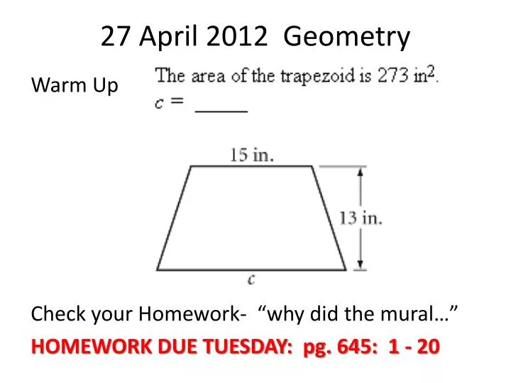 27 april 2012 geometry