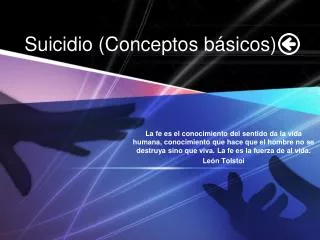 suicidio conceptos b sicos