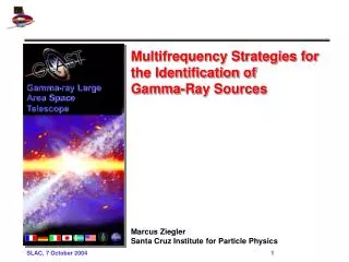 Multifrequency Strategies for the Identification of Gamma-Ray Sources Marcus Ziegler