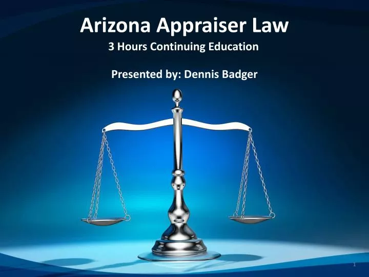 arizona appraiser law