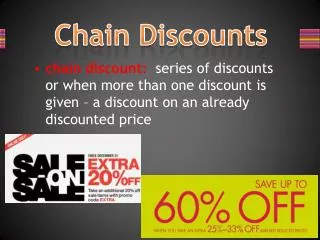 Chain Discounts