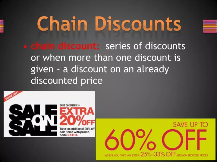 chain discounts