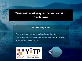 Theoretical aspects of exotic hadrons