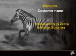 Introduction to Zebra Genuine Supplies - slide 1