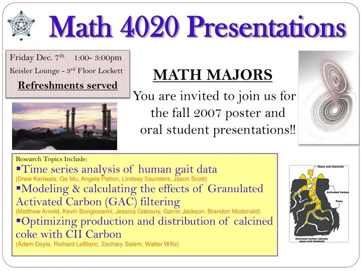 math 4020 presentations
