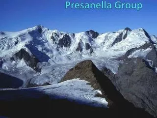 The glaciers of the Adamello-Presanella Group