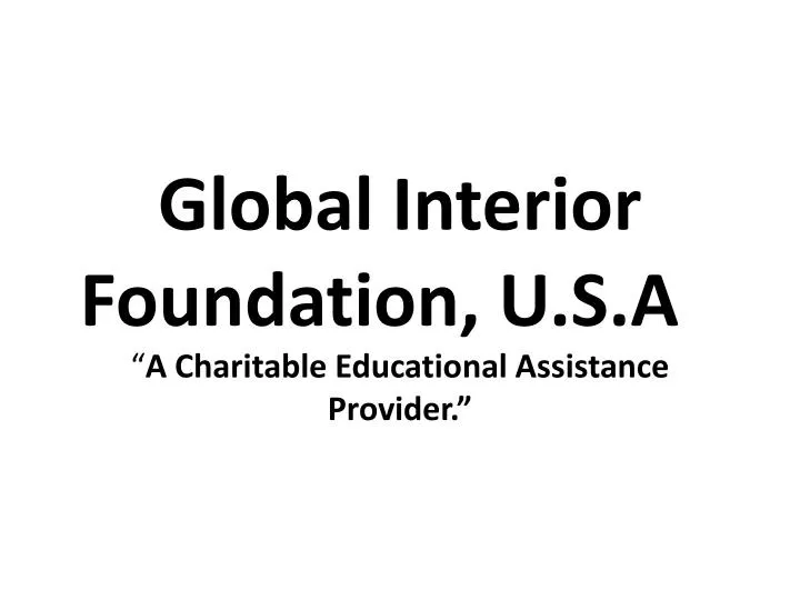 global interior foundation u s a