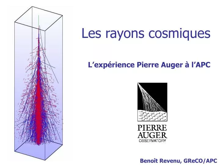 les rayons cosmiques