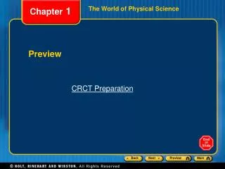 The World of Physical Science