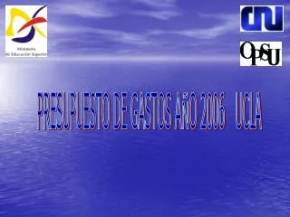 PRESUPUESTO DE GASTOS AÑO 2006 UCLA