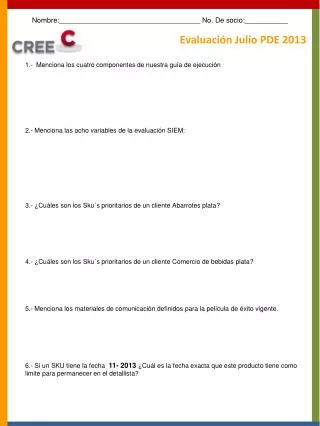 evaluaci n julio pde 2013