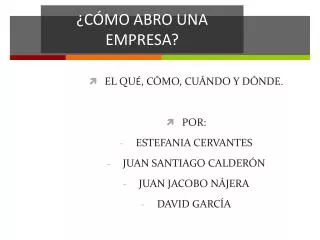 c mo abro una empresa
