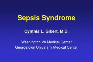 sepsis syndrome