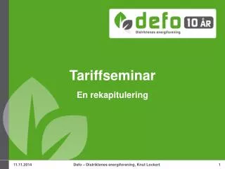 tariffseminar