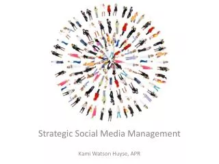 Strategic Social Media Management Kami Watson Huyse, APR