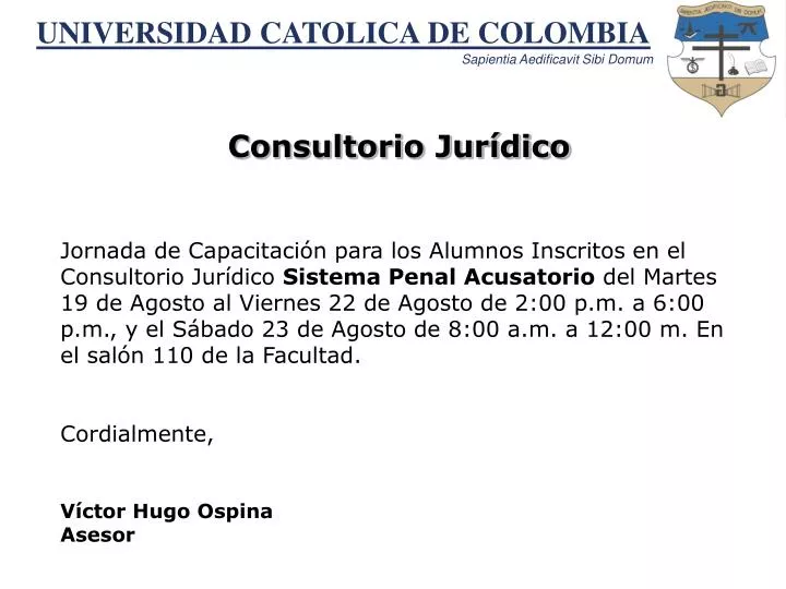 universidad catolica de colombia