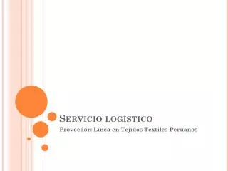 servicio log stico
