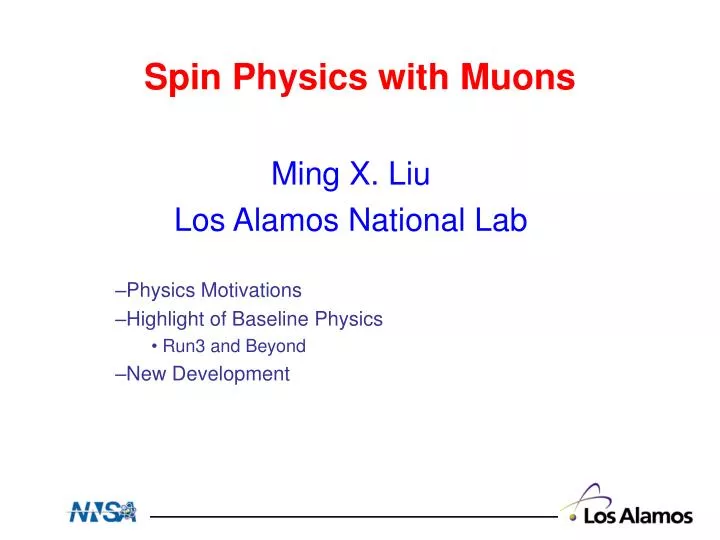spin physics with muons