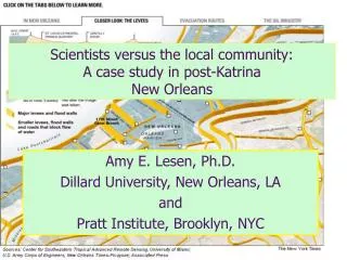 Scientists versus the local community: A case study in post-Katrina New Orleans