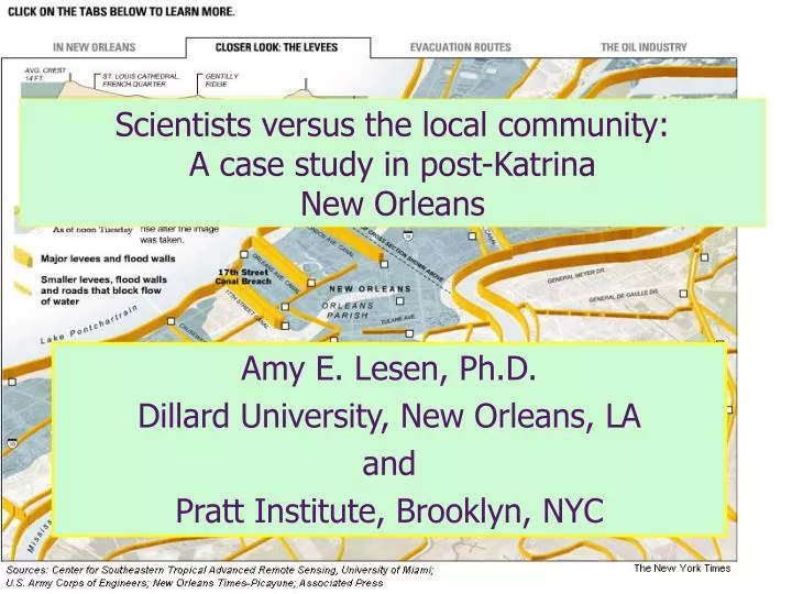 scientists versus the local community a case study in post katrina new orleans