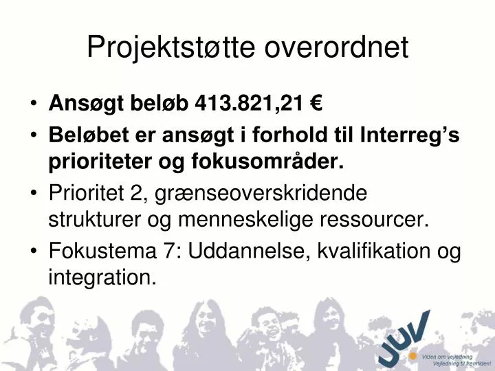 projektst tte overordnet