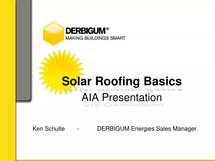 solar roofing basics aia presentation