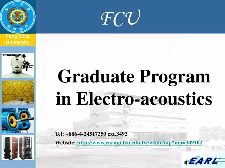 graduate program in electro acoustics
