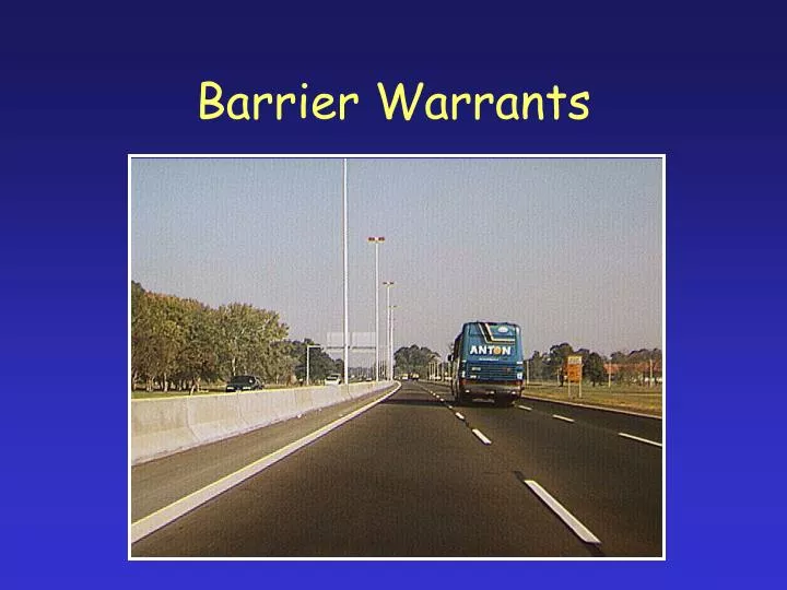 barrier warrants