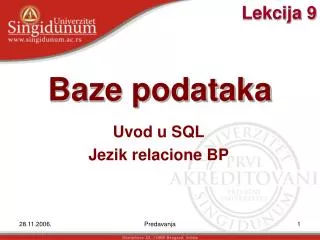 baze podataka