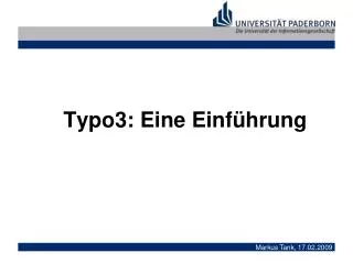 typo3 eine einf hrung