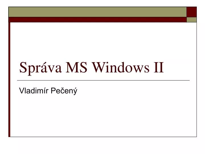spr va ms windows ii