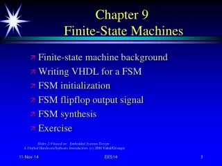 Chapter 9 Finite-State Machines