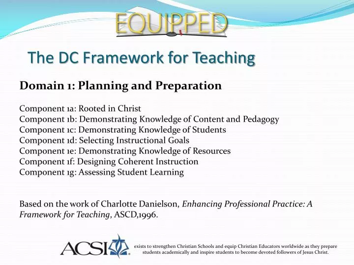 the dc framework for teaching