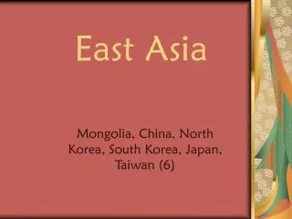 East Asia