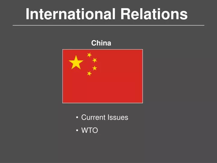 international relations