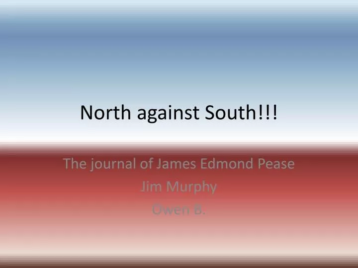 north against south