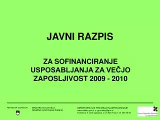javni razpis
