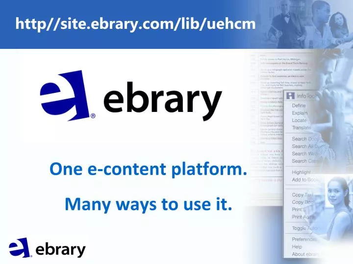one e content platform many ways to use it