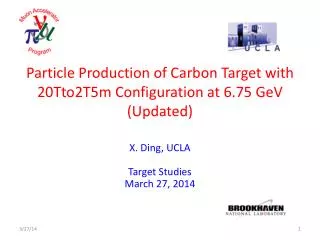 Particle Production of Carbon Target with 20Tto2T5m Configuration at 6.75 GeV (Updated)