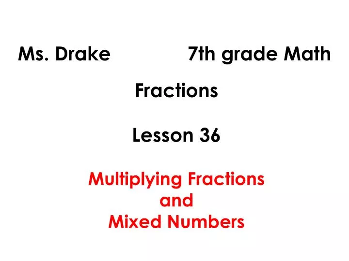 ms drake 7th grade math