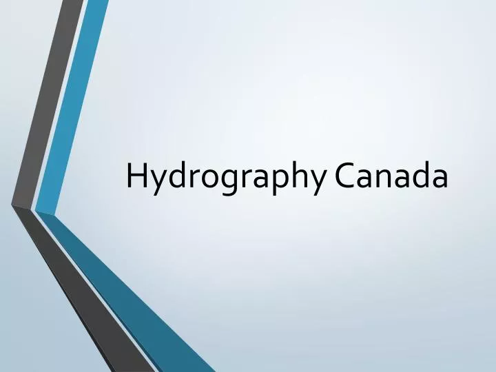 hydrography canada