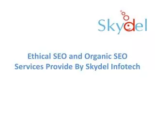Ethical SEO & Organic SEO Services Company India