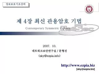 4 contemporary symmetric ciphers