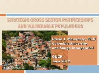 Strategic Cross Sector Partnerships and Vulnerable Populations