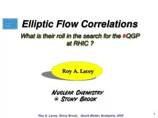 What is their roll in the search for the QGP at RHIC ?